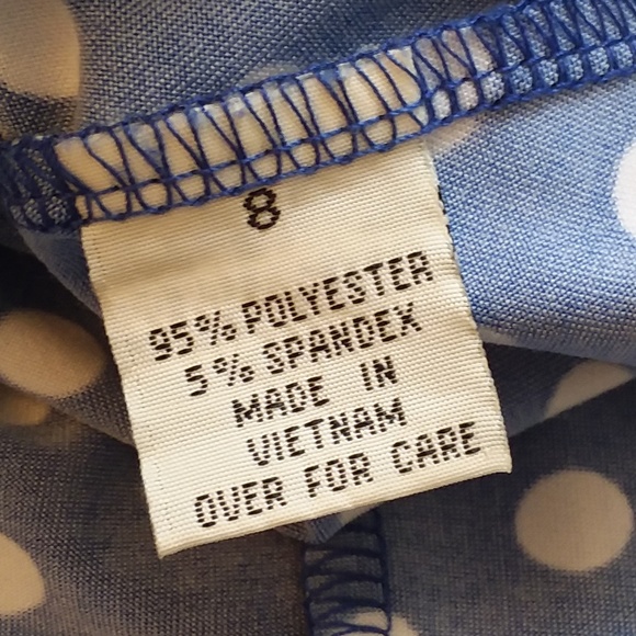 Blue Polka Dot AA Studio Dress - Picture 6 of 6